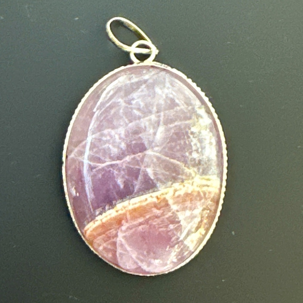 Bi-Color Amethyst Pendant